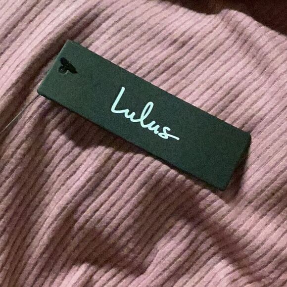 Lulu’s Mauve Ribbed Jumpsuit - Picture 6 of 7